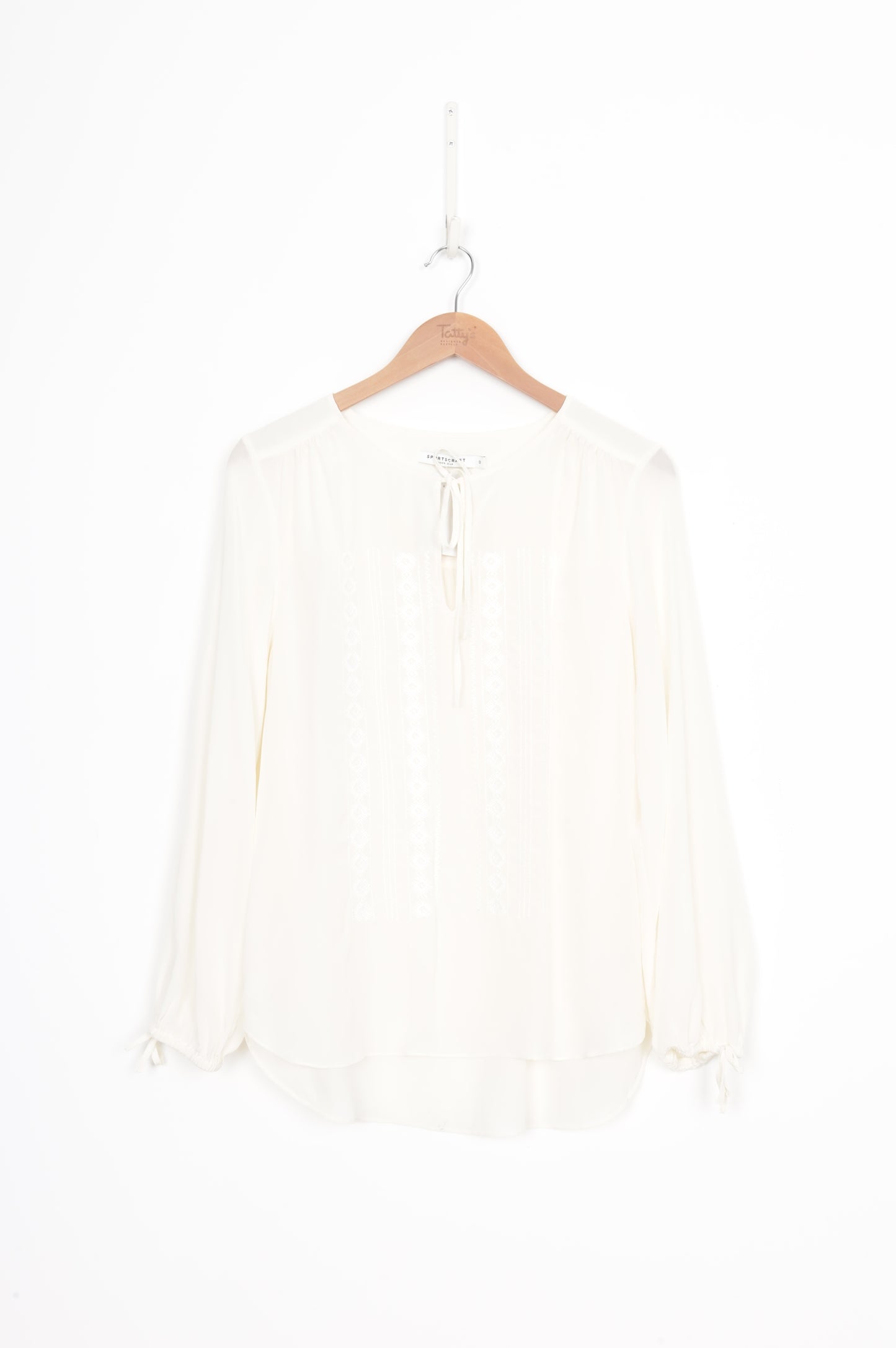 Sportscraft Womens White Blouse Size 12