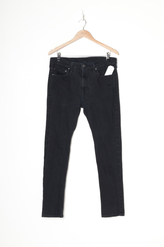 Levis Mens Black Jeans Size W 33