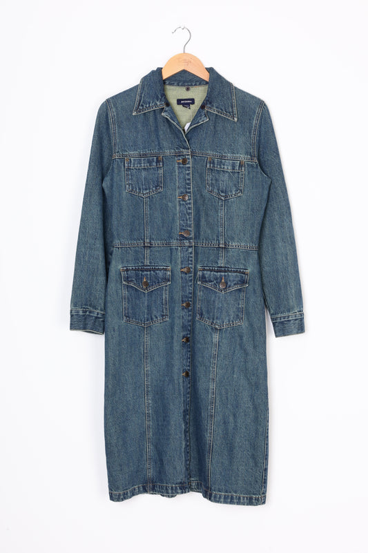 Just Jeans Womens Blue Coat Size 12