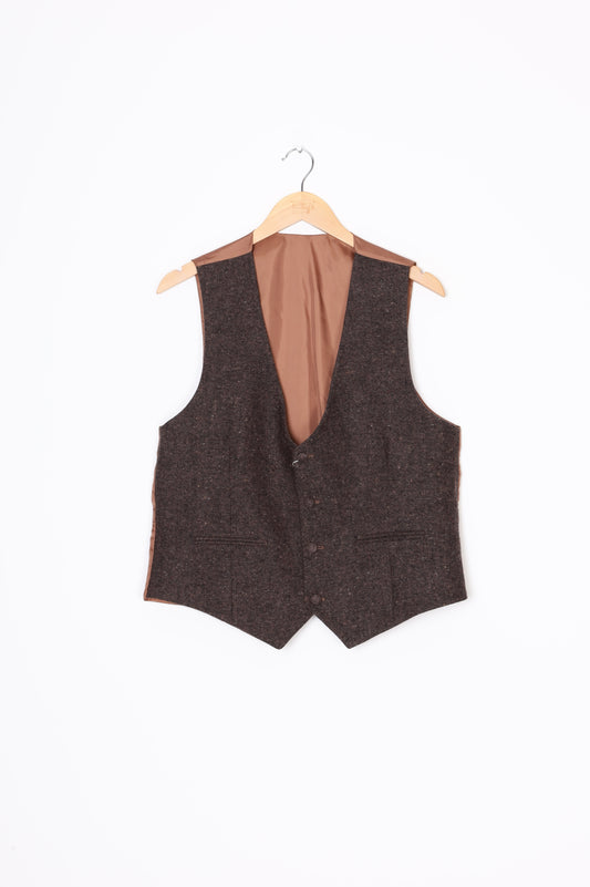 Carlo bellini Mens Brown Waistcoat Size M
