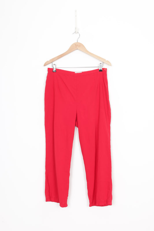Verge Womens Red Pants Size 12