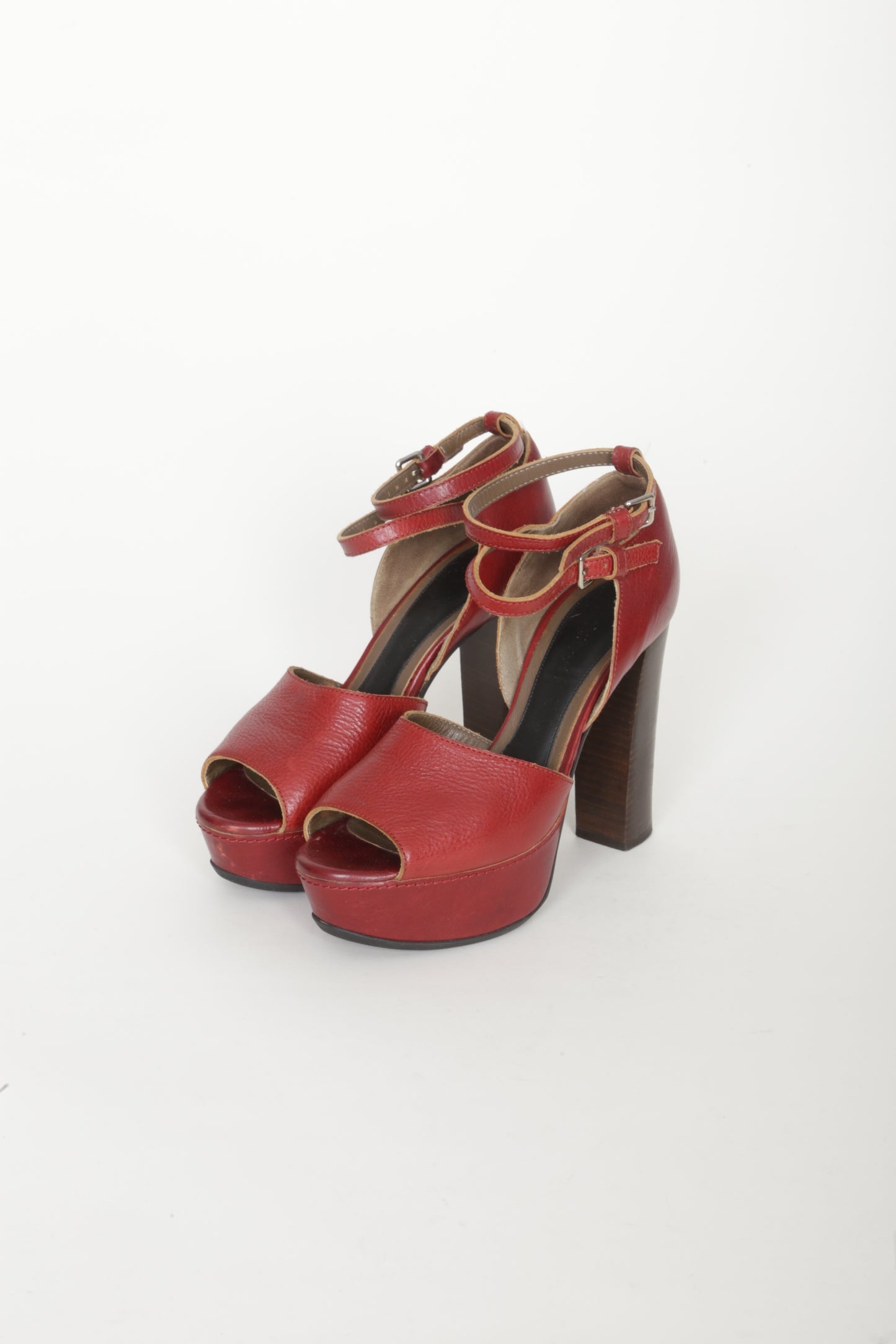 Marni Womens Red Heels Size EU 37.5
