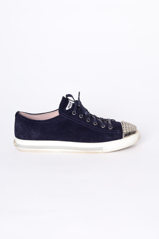 Miu Miu Womens Blue Sneakers Size EU 41