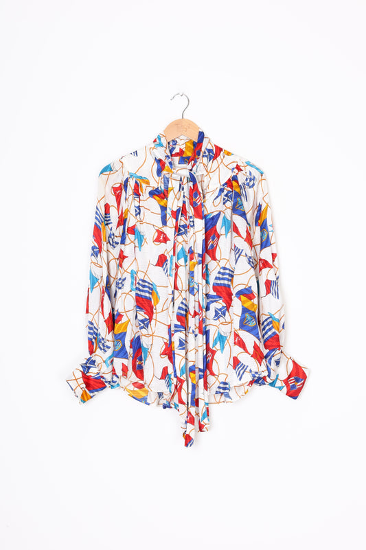 Karen Walker Womens White Blouse Size 8