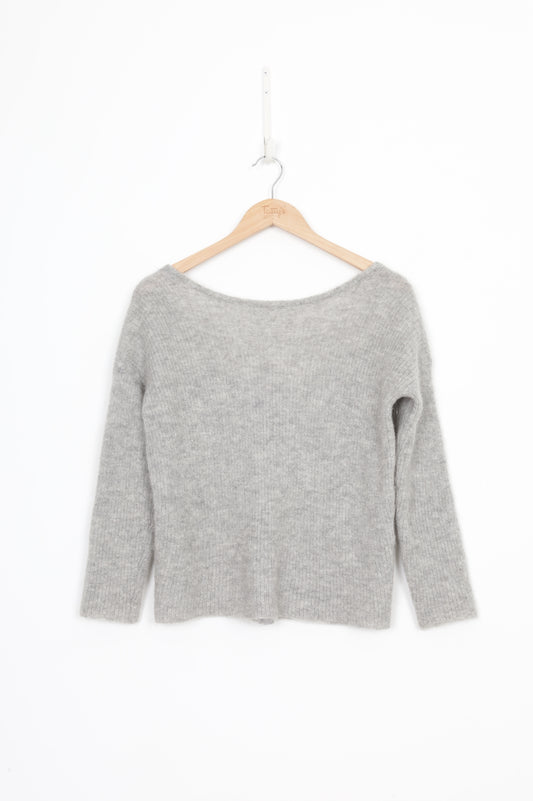 sézane Womens Grey Cardigan Size N/S