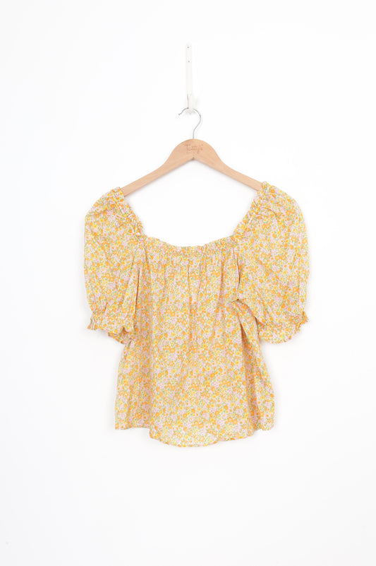 & Other Stories Paris Atelier Womens Yellow Top Size 36