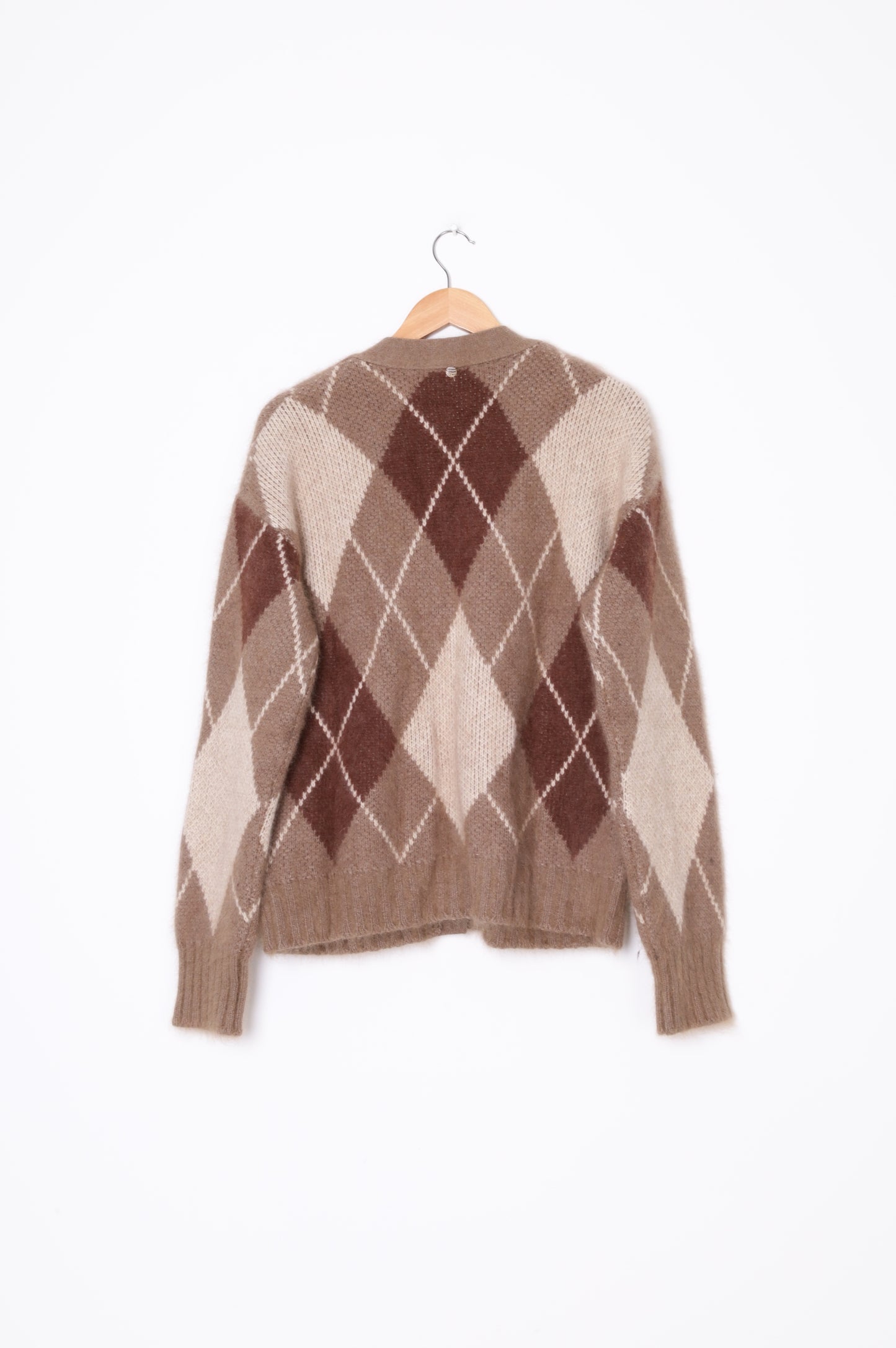 Diana vevina Womens Brown Cardigan Size L
