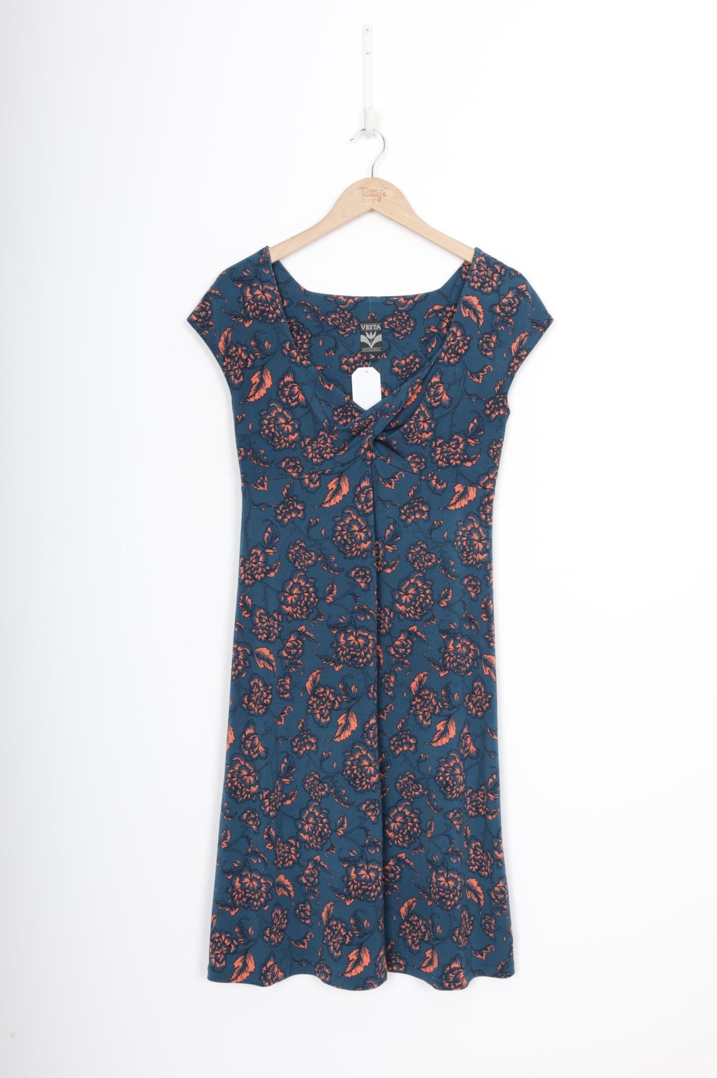 Vesta Womens Blue Dress Size M