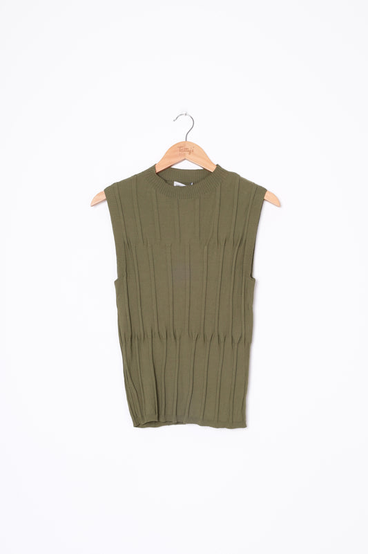 Veronika Maine Womens Green Top Size M