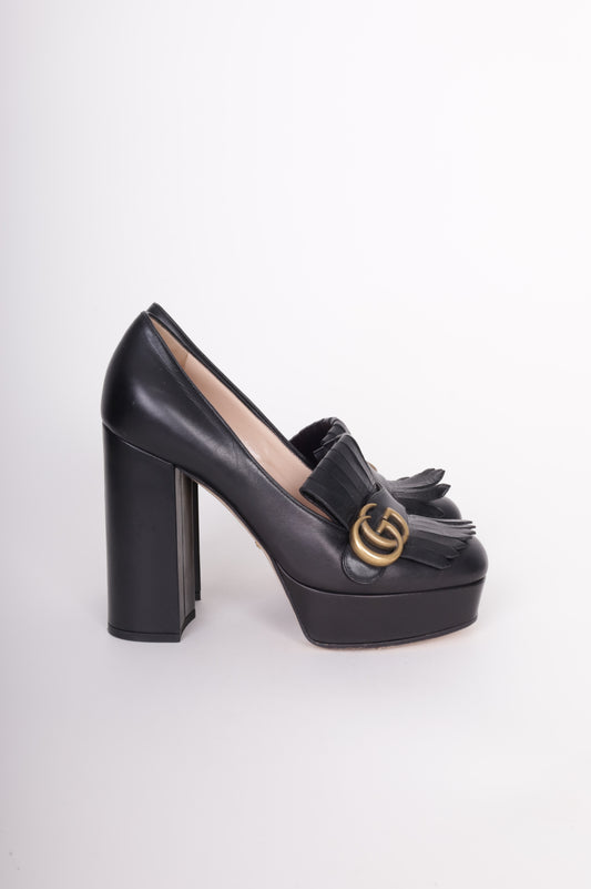 Gucci Womens Black Heels Size EU 38