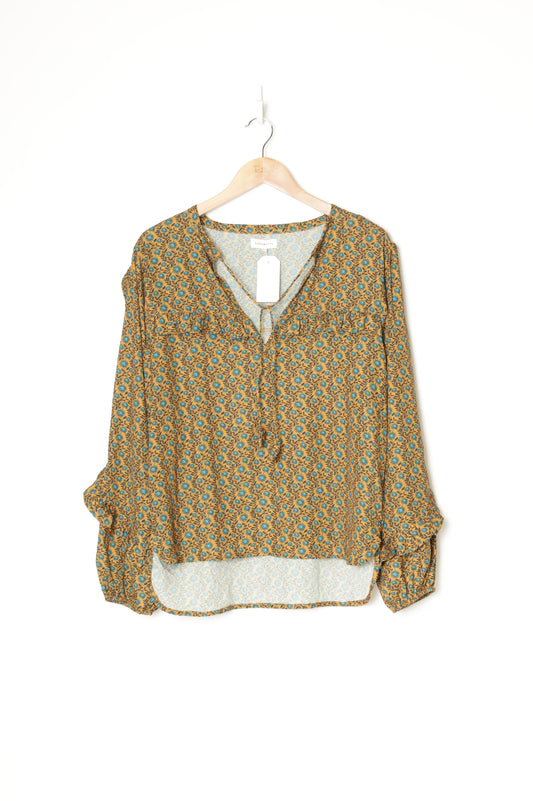 Superette Womens Yellow Blouse Size 8