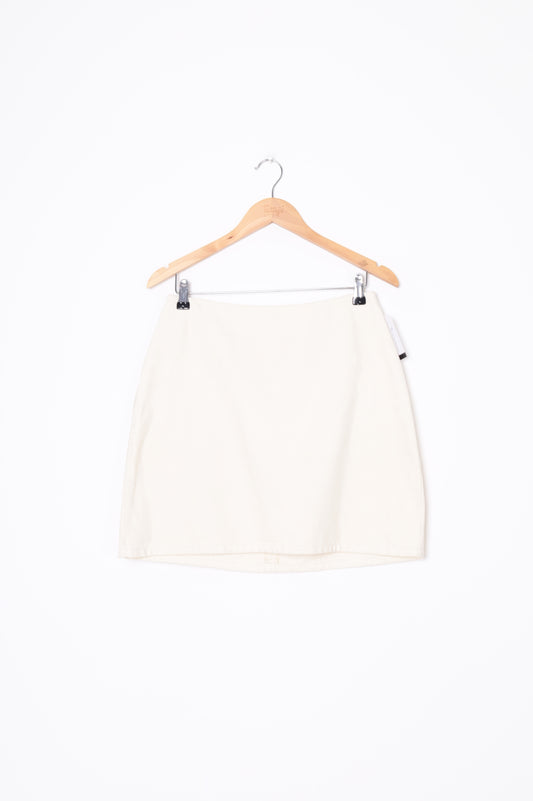 Ruby Womens Cream Mini Skirt Size 8