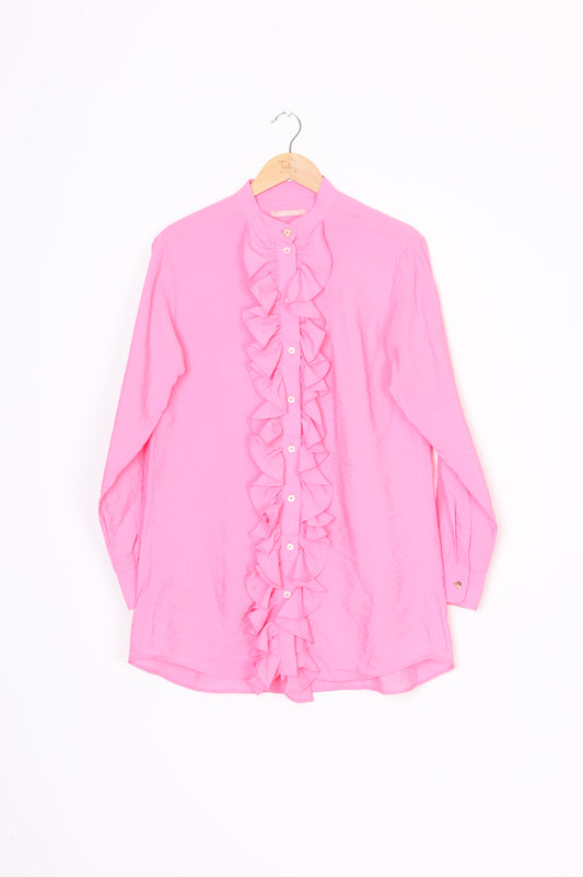 Maggie Marilyn Womens Pink Shirt Size S