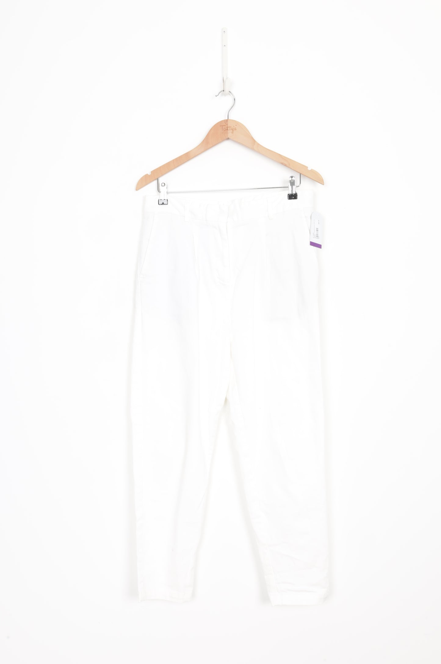 Vanishing Elephant Womens White Pants Size 10