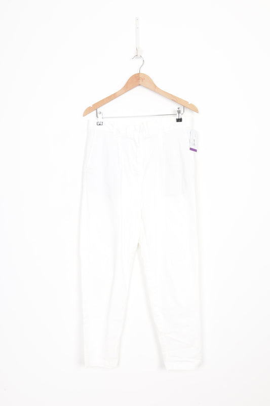 Vanishing Elephant Womens White Pants Size 10