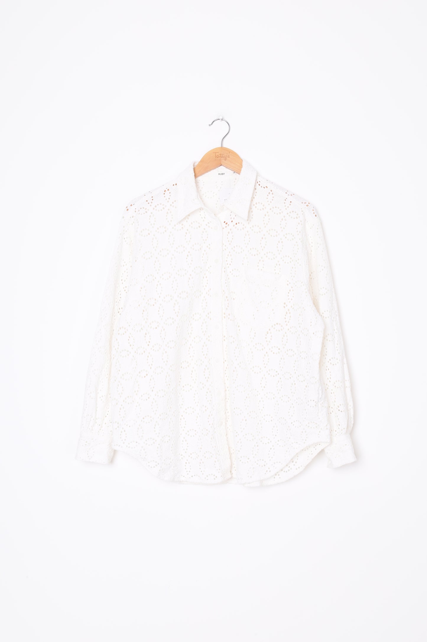 Ruby Womens White Shirt Size 14