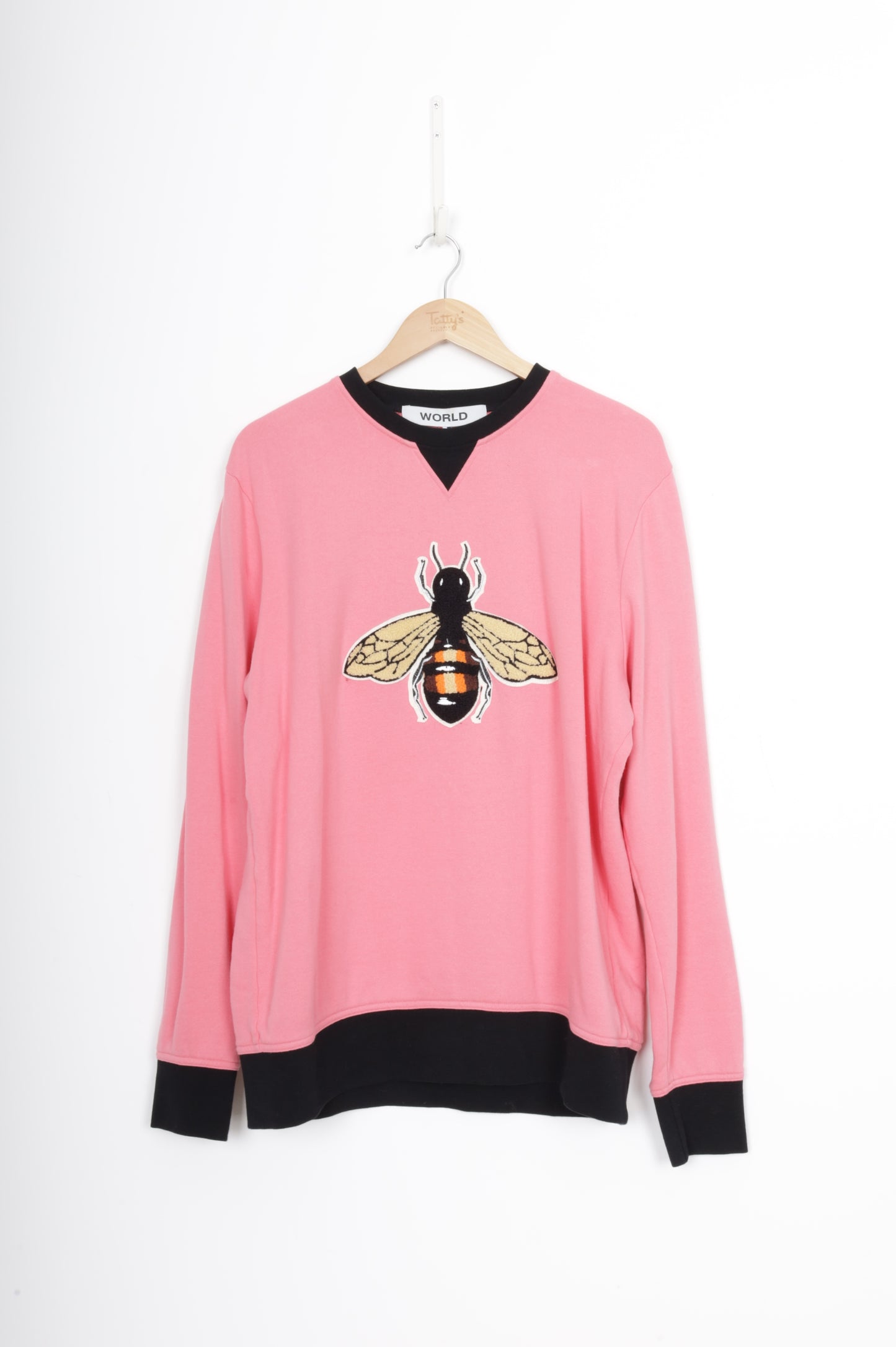 World Womens Pink Sweatshirt Size L
