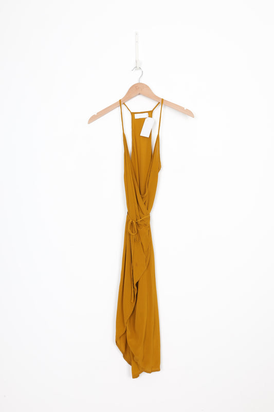 evolucion Womens Yellow Dress Size S