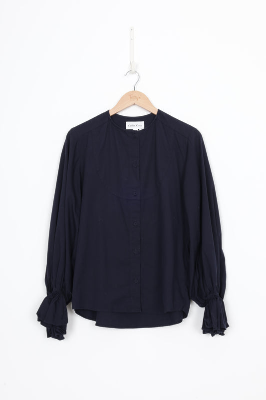 Caitlin Crisp Womens Blue Top Size 8