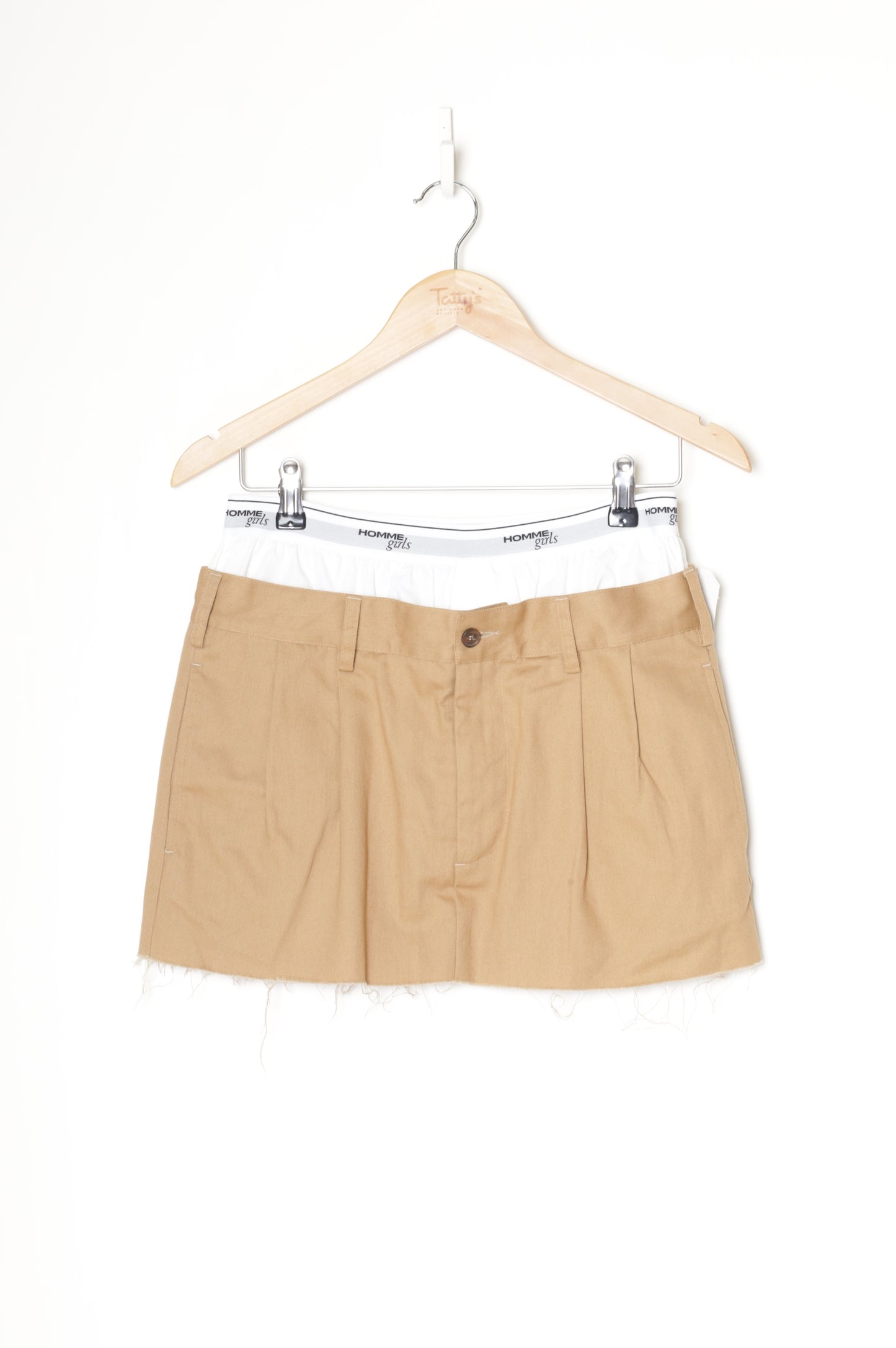 homme girls Womens Khaki Skirt Size S