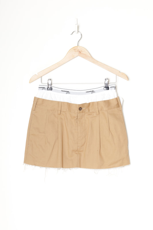 homme girls Womens Khaki Skirt Size S