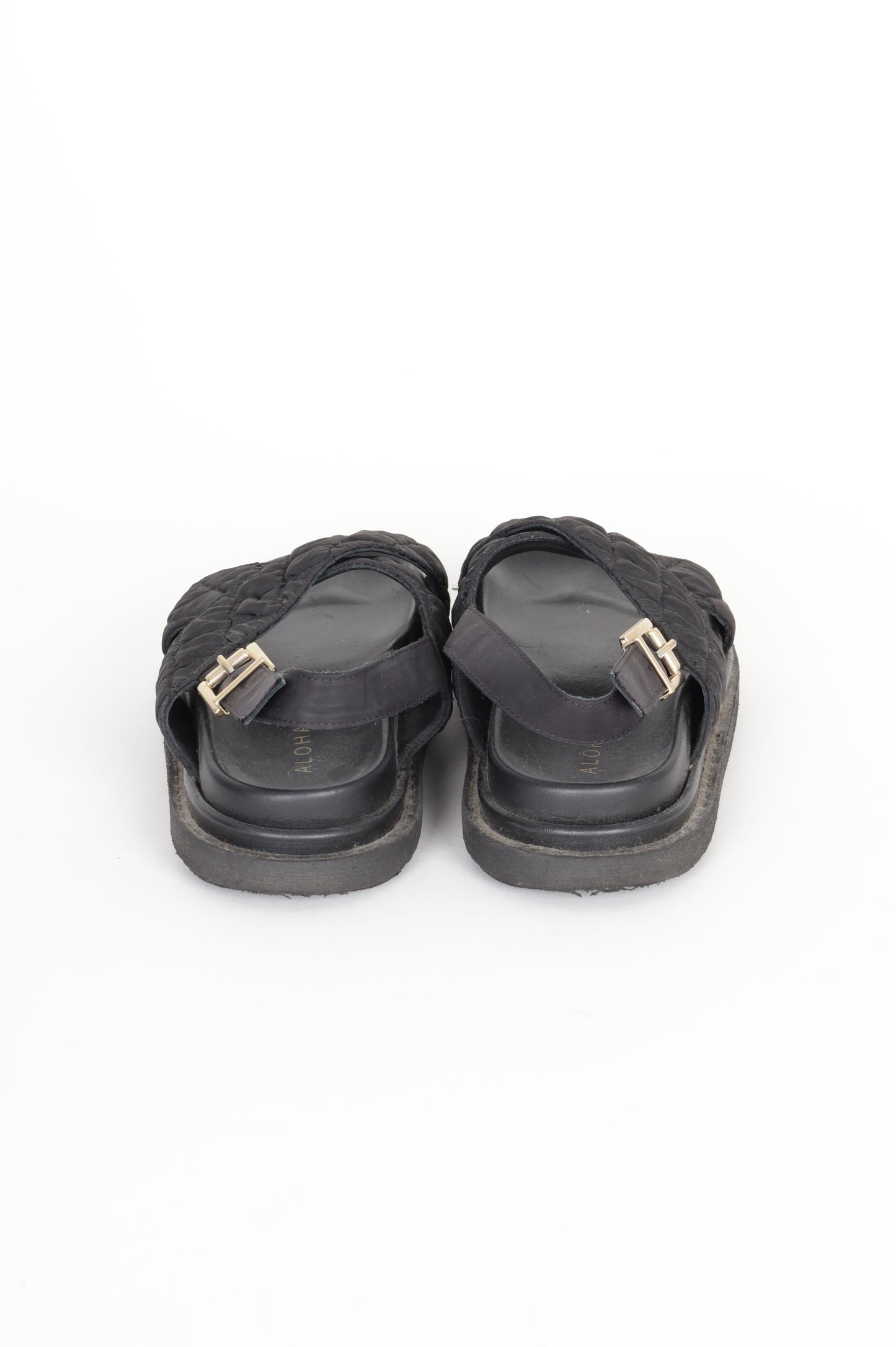 Alohas Womens Black Shoes Size EU 36