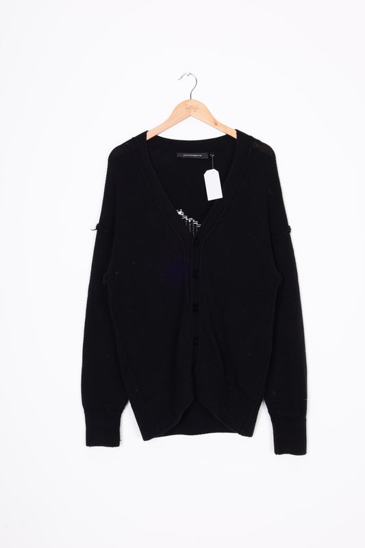 Stolen Girlfriends Club Mens Black Cardigan Size S