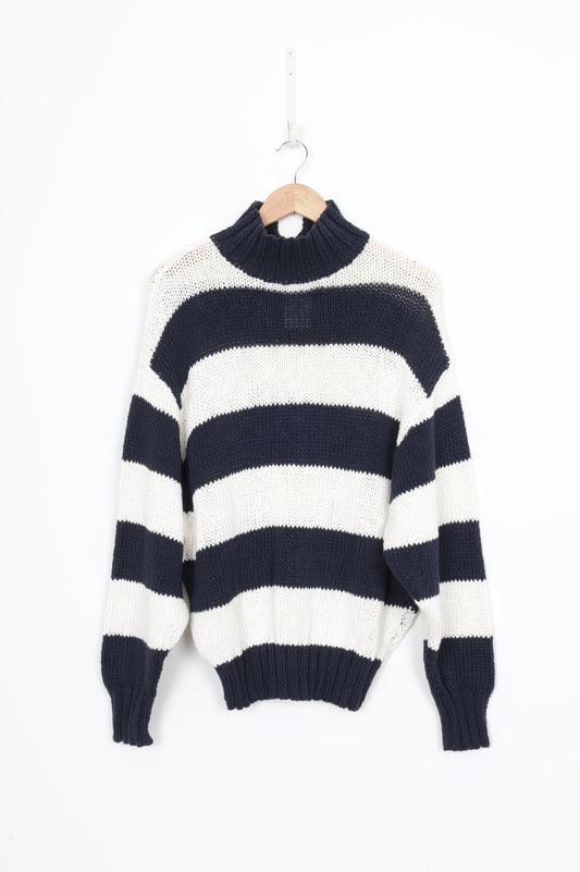 Bassike Knits Womens White Jumper Size 0