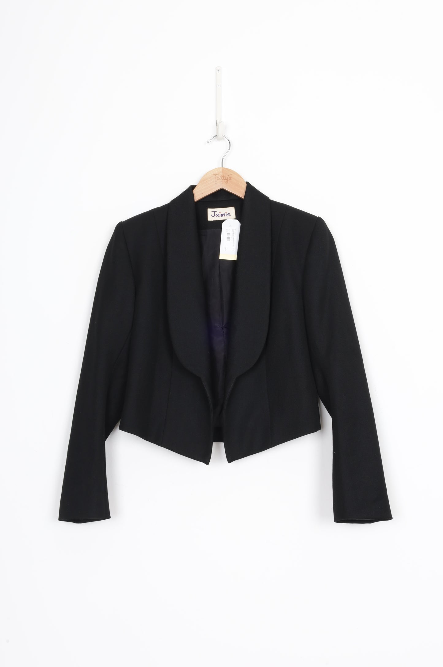 Jaimie Womens Black Blazer Size 14