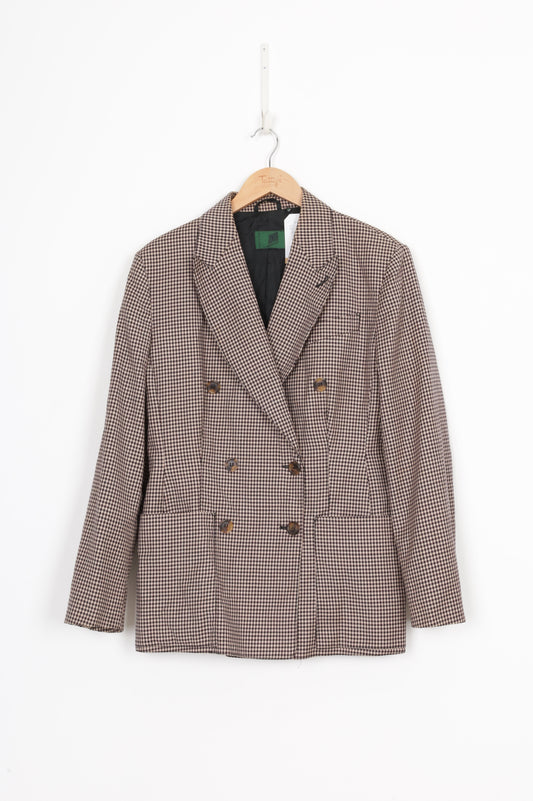 Junior Gaultier Womens Brown Blazer Size 46