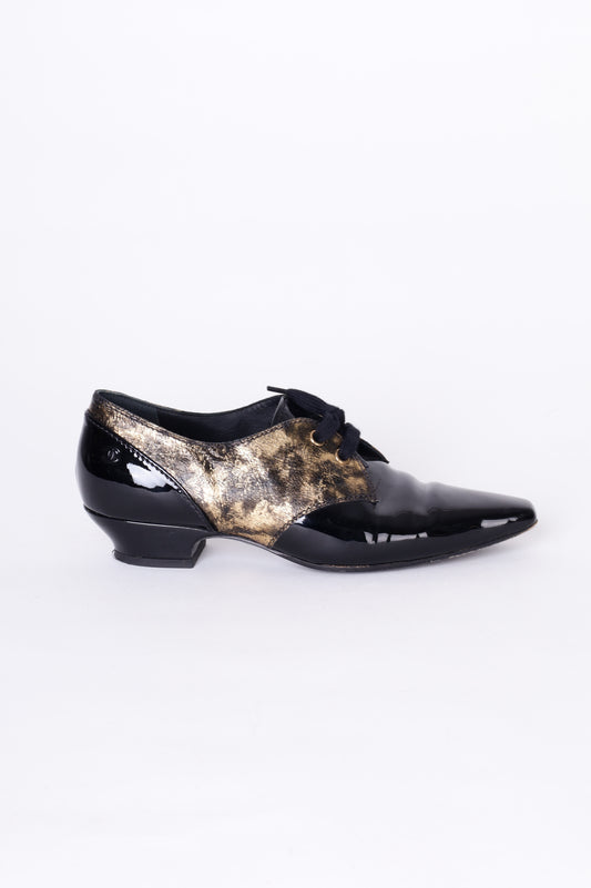 Chanel Womens Black Shoes Size EU 36