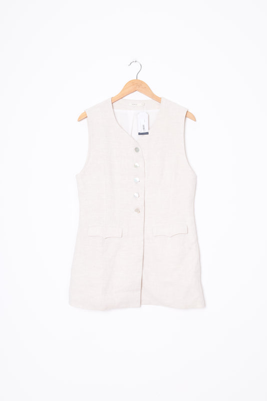Marle Womens Beige Vest Size 12