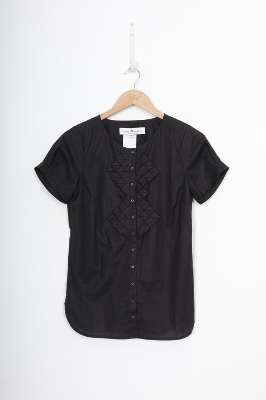 Designers Remix Collection by charlotte eskildsen Womens Black Shirt Size 38