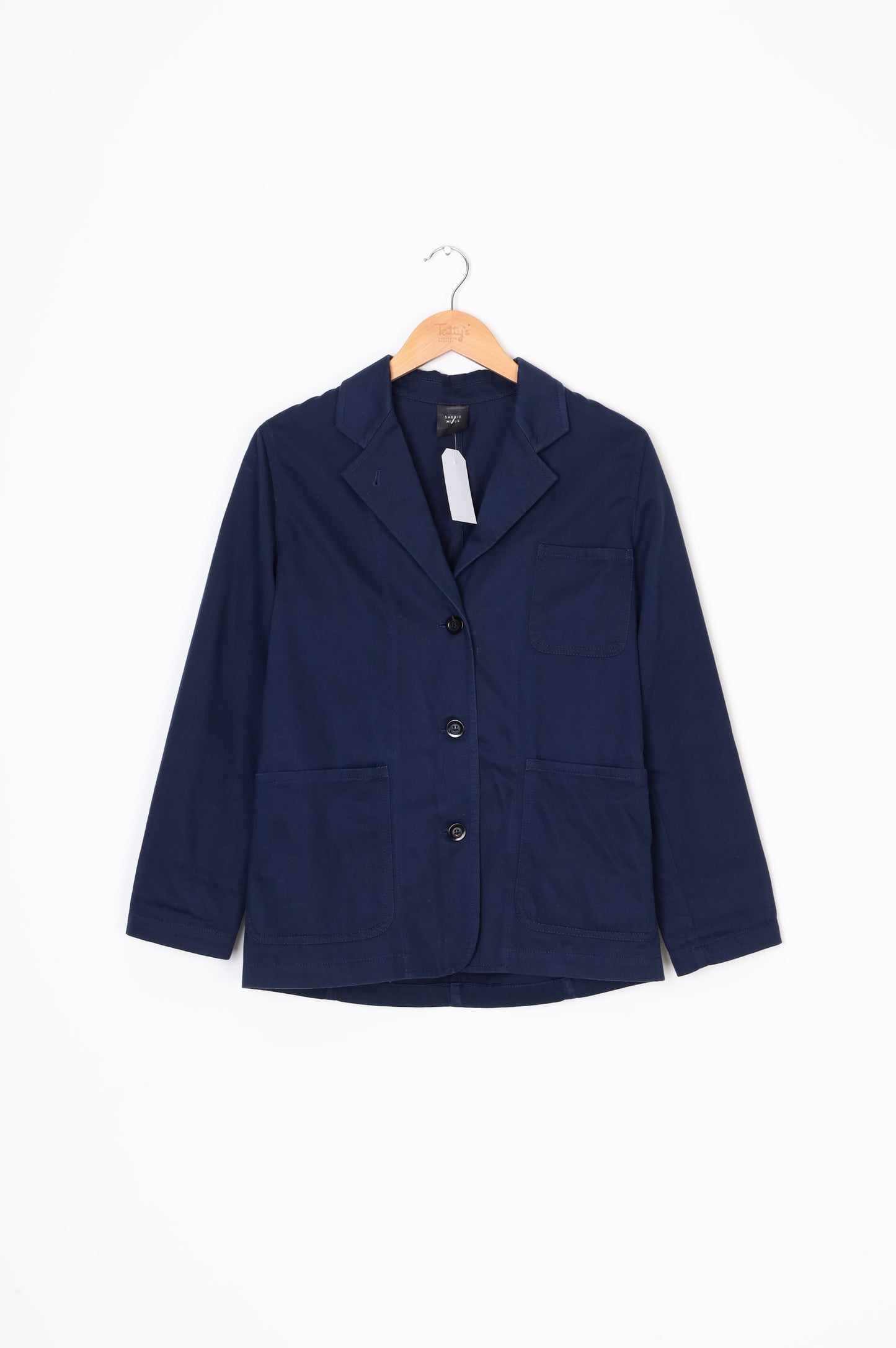 Sherie Mujis Womens Blue Jacket Size XS
