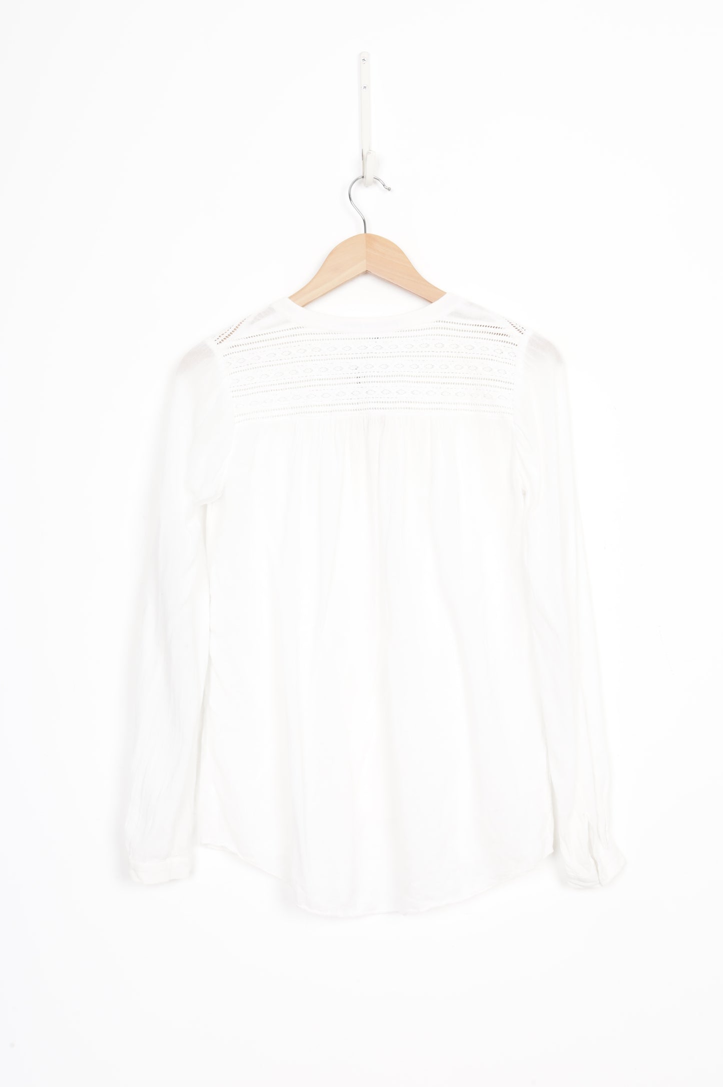 Diane von Furstenberg Womens White Blouse Size 2