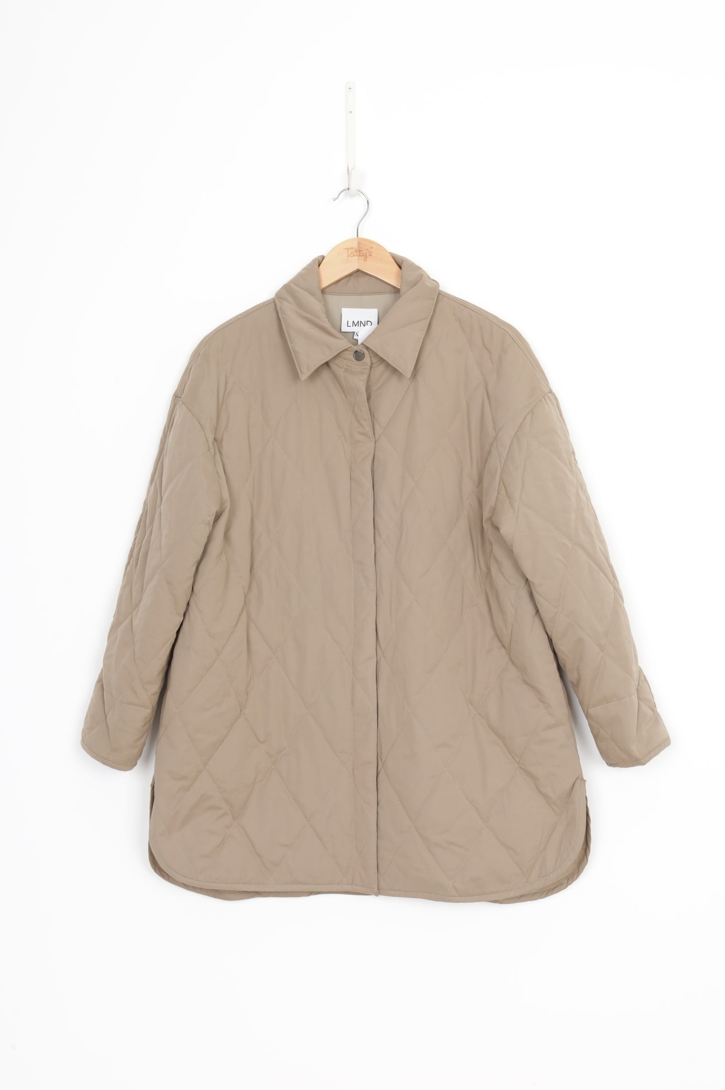 LMND Womens Beige Coat Size XL