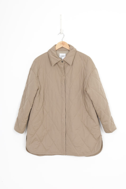 LMND Womens Beige Coat Size XL