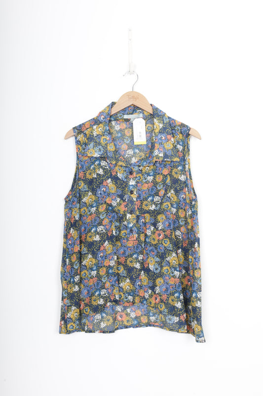 juliette hogan Womens Blue Top Size 10