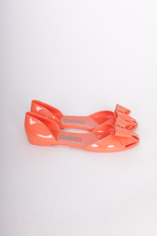 Salavatore Ferragamo Womens Orange Shoes Size EU 40