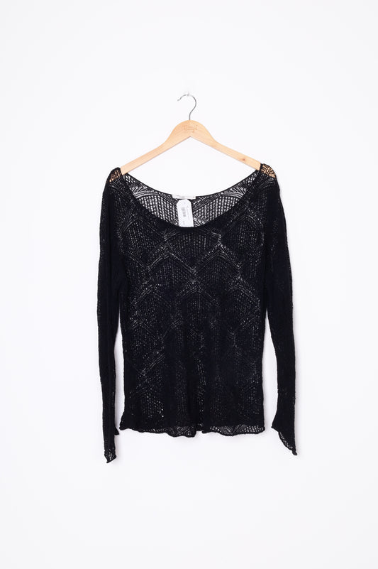 Ruby Womens Black Top Size 18