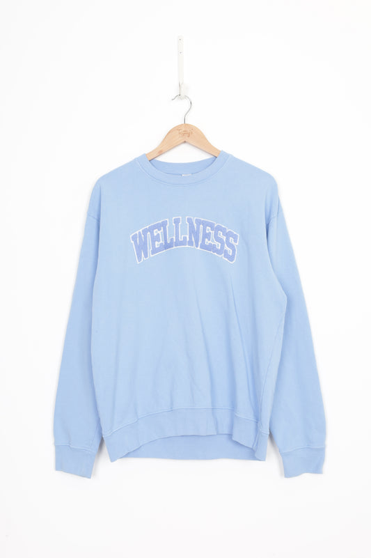 Sporty & Rich Womens Blue Sweatshirt Size M