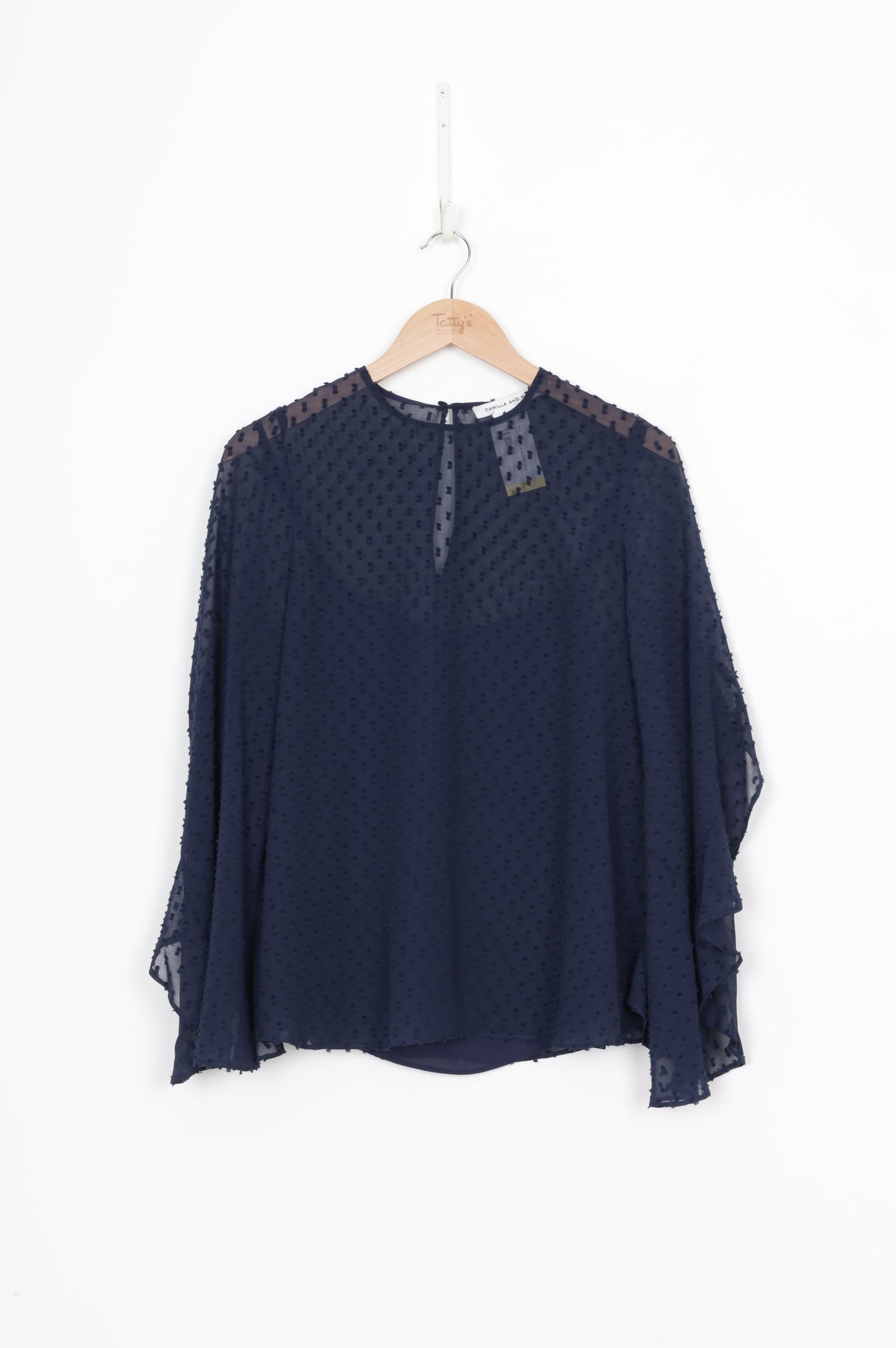 Camilla and Marc Womens Blue Blouse Size 6