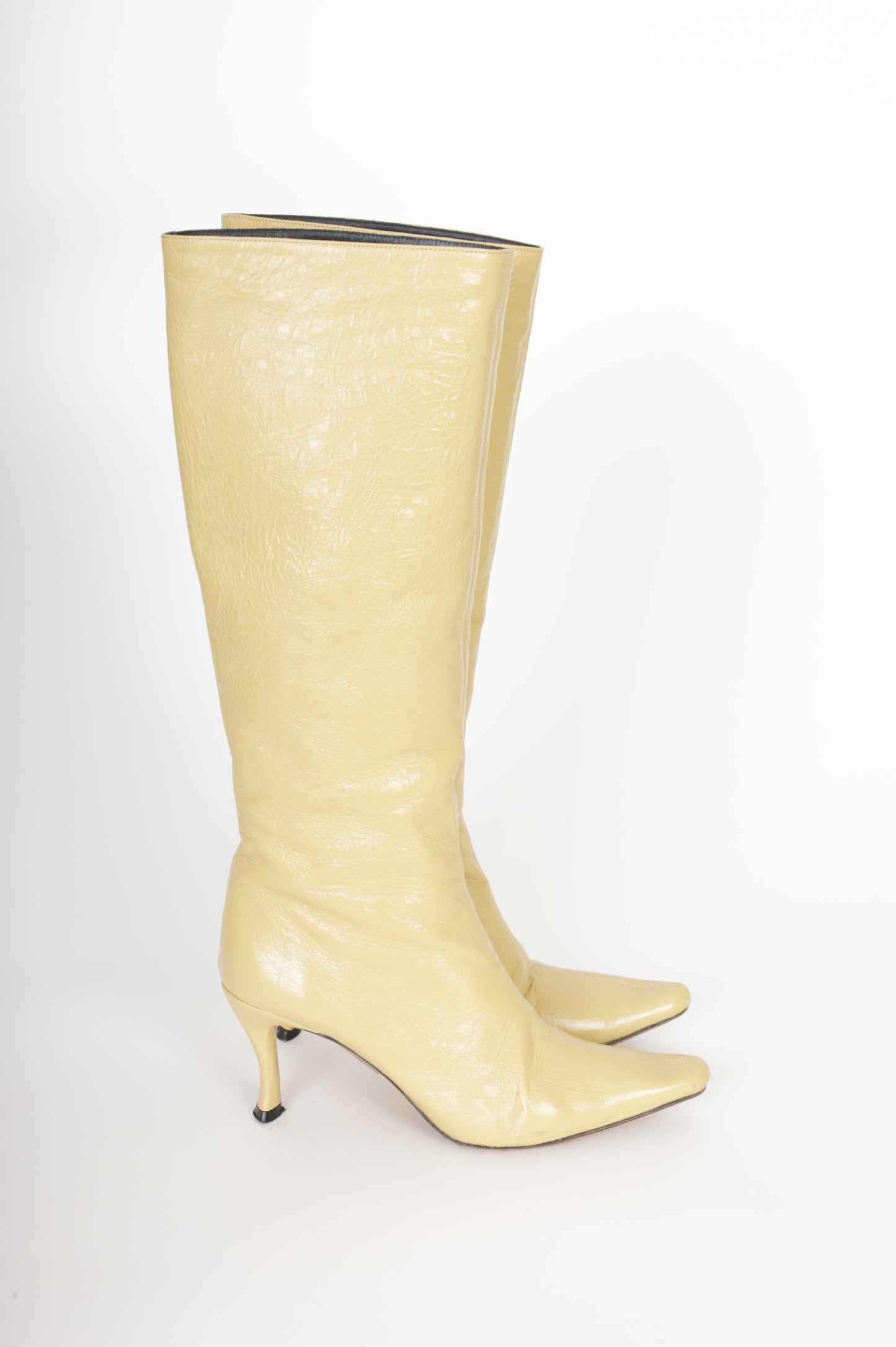 By FAR Womens Yellow Boots  Size 37