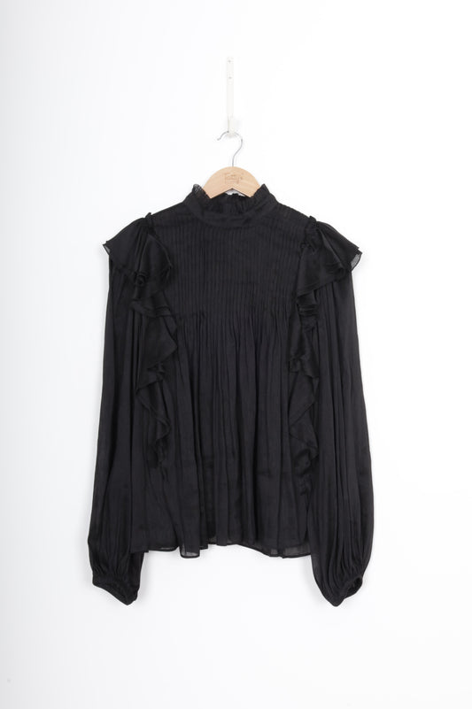 Aje. Womens Black Blouse Size 8