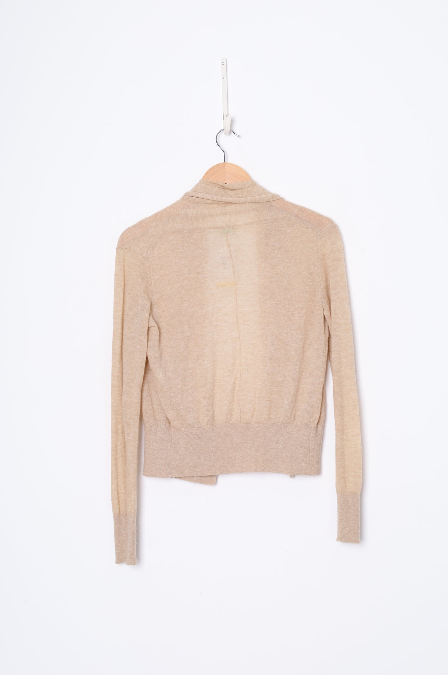 Stile Benetton Womens Beige Cardigan Size XS