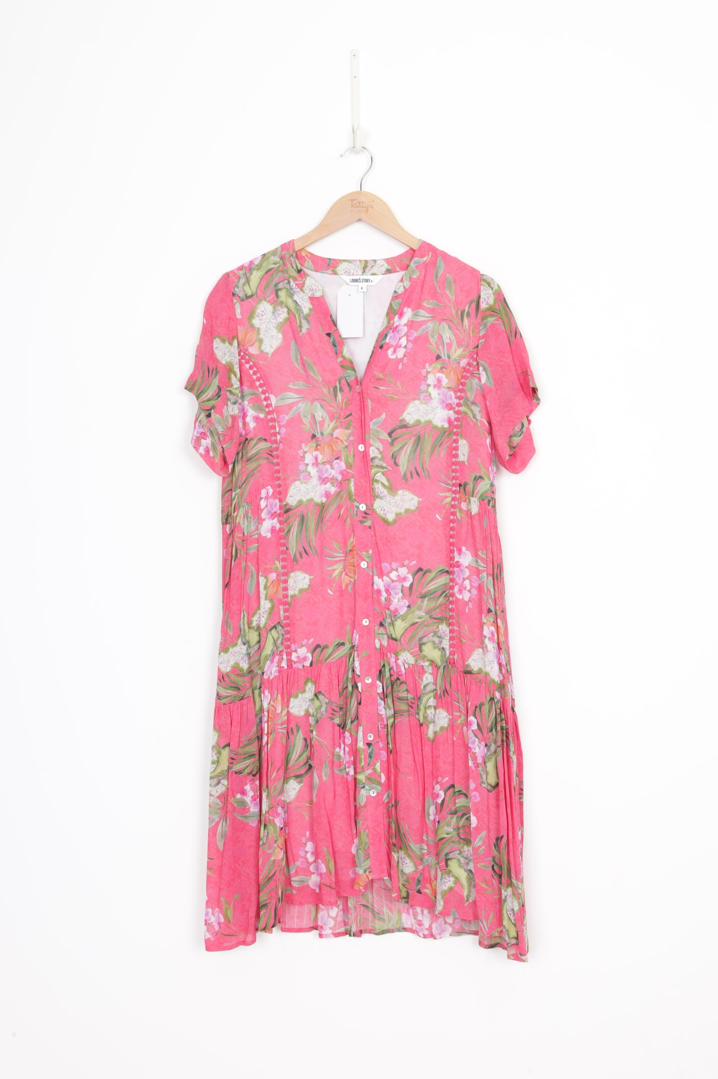 Loobie's Story Womens Pink Dress Size 8