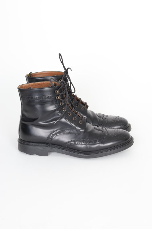 Doucal's Mens Black Boots  Size EU 41.5