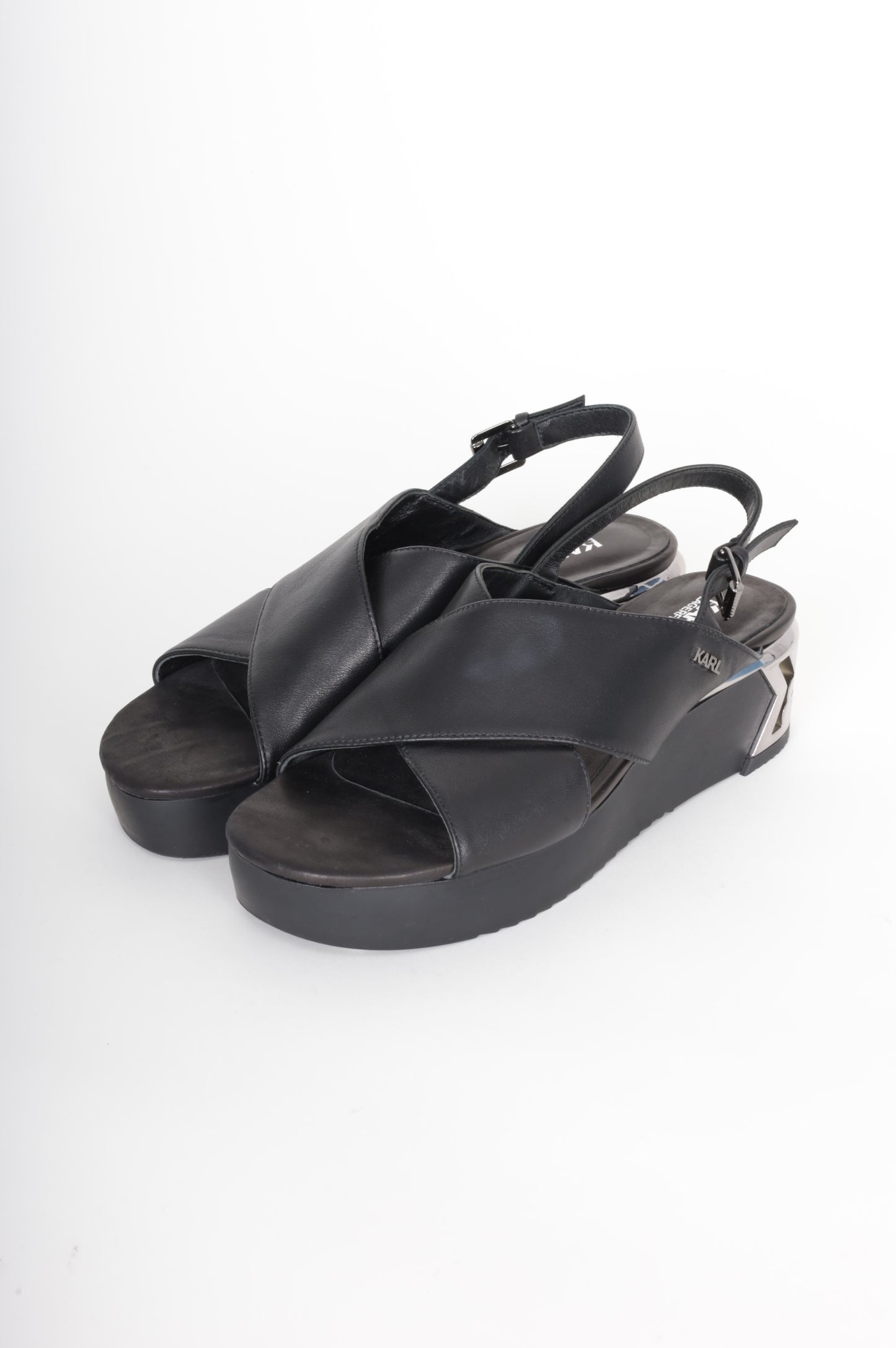Karl Lagerfeld Womens Black Shoes Size EU 39