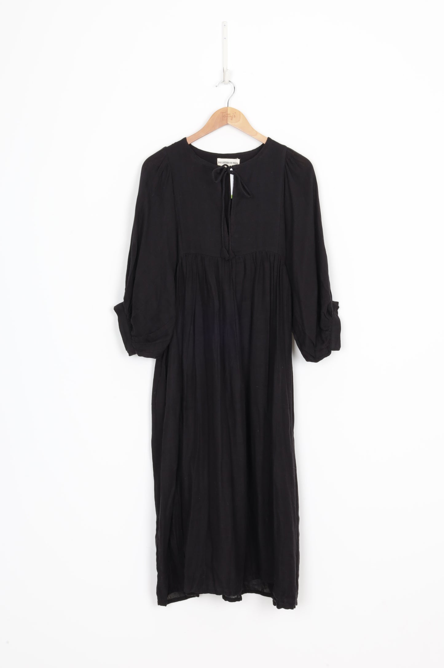 Daughters of India Womens Black Dress Size S