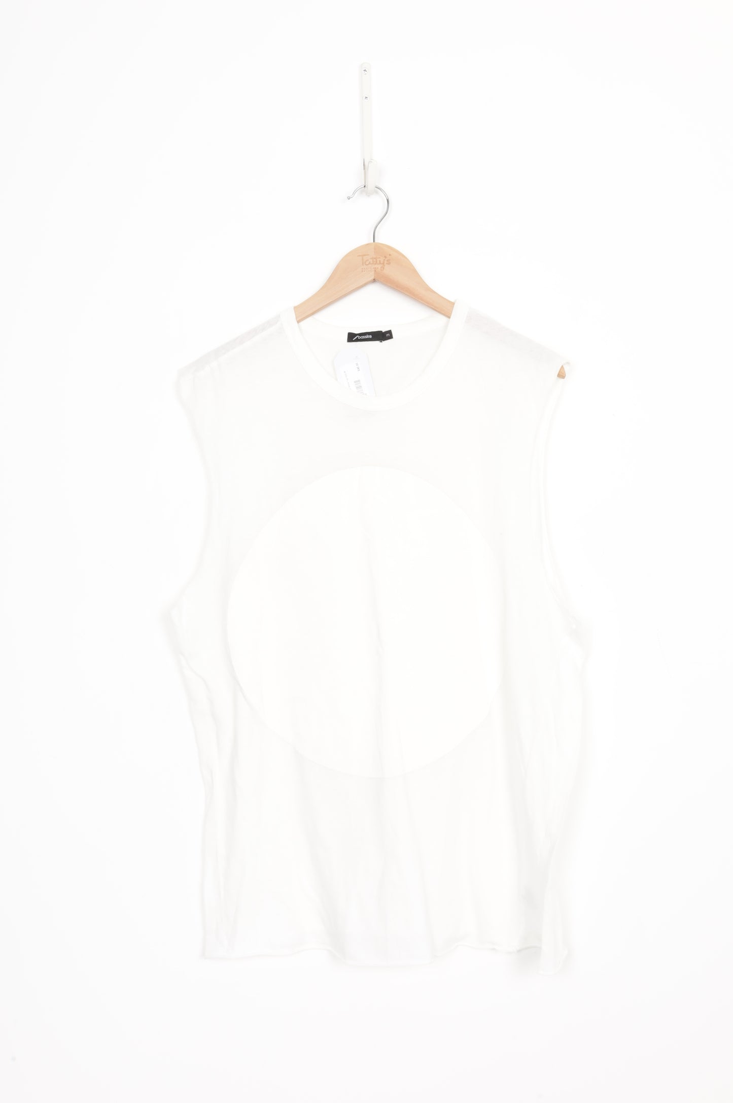 Bassike Womens White Top Size M